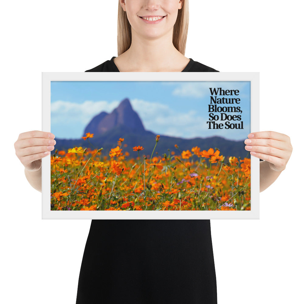 Nature Blooms - Framed Wall Art Print