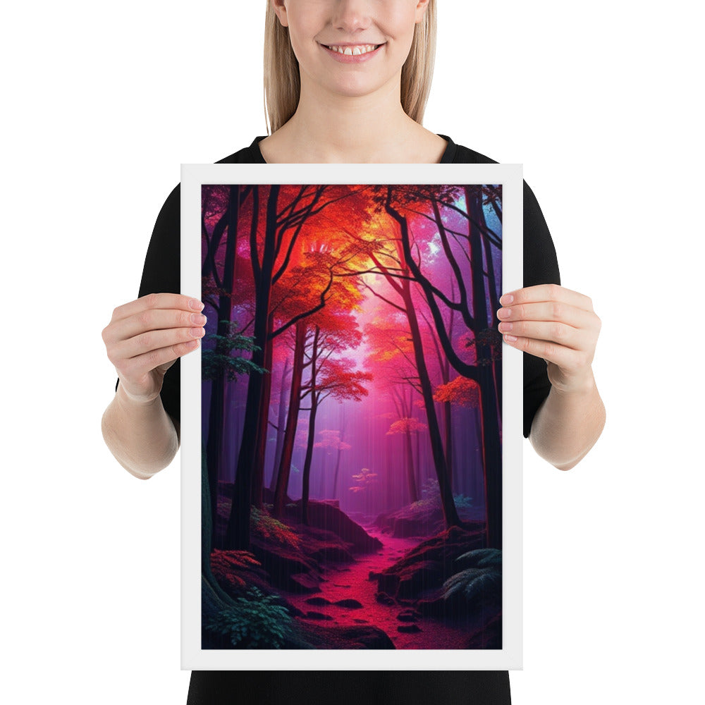 Pink Forest - Framed Wall Art