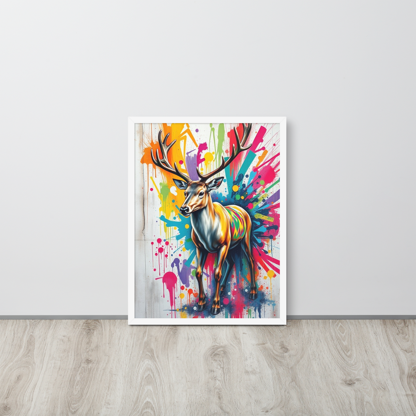 Deer - Framed Wall Art Print