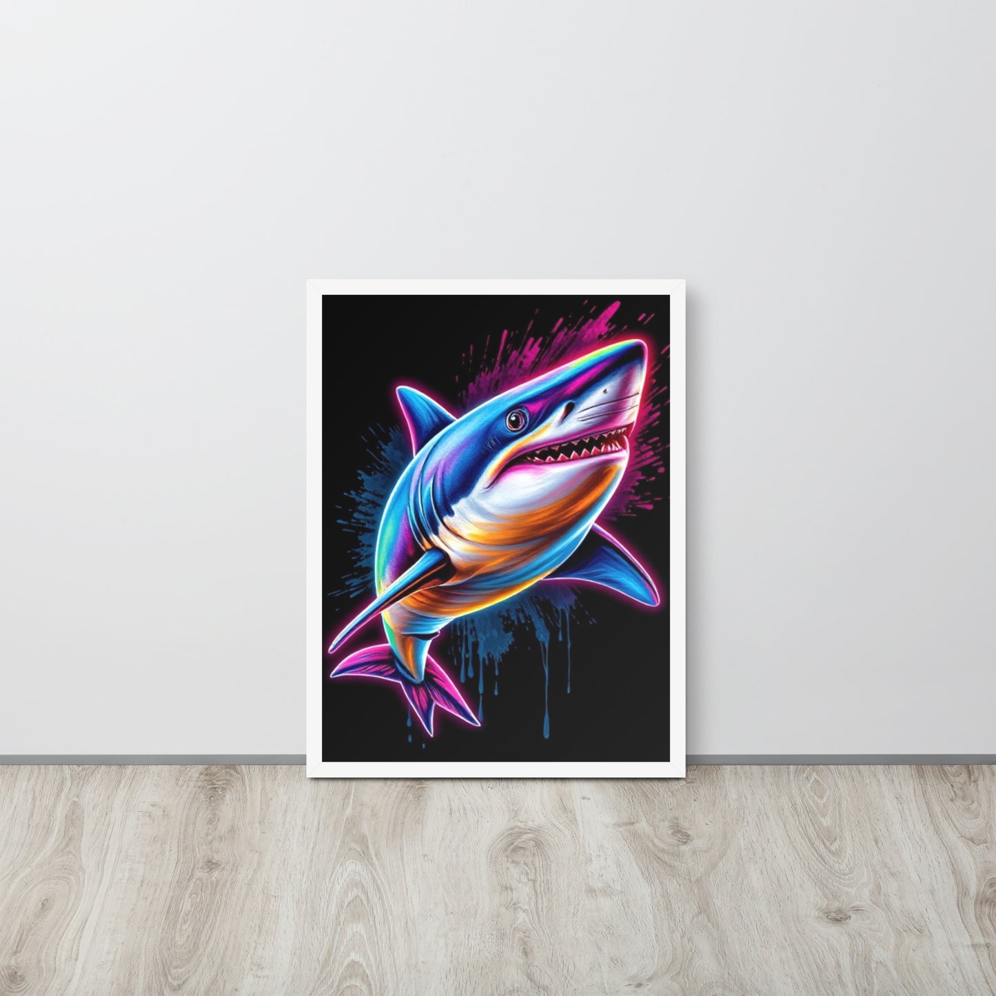 Shark- Framed Wall Art Print