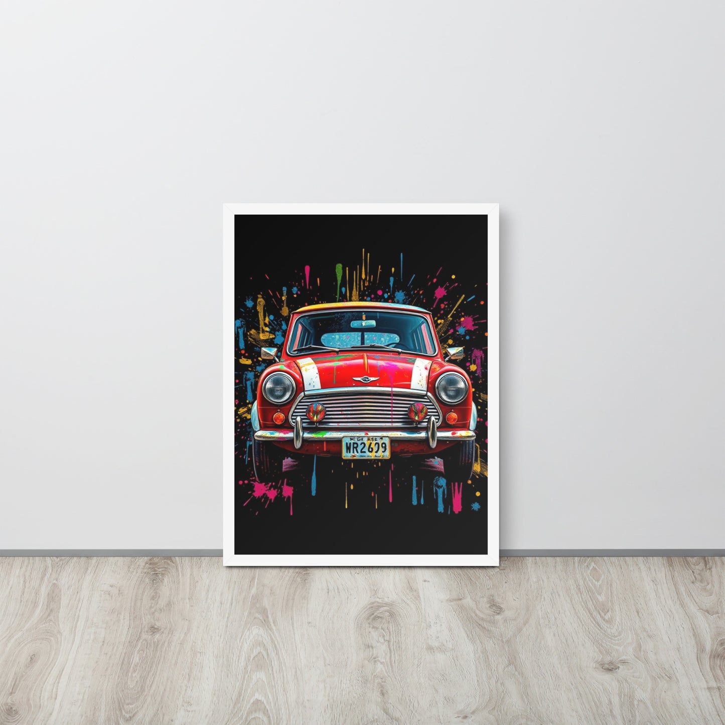 Rover Mini Cooper - Framed Wall Art Print