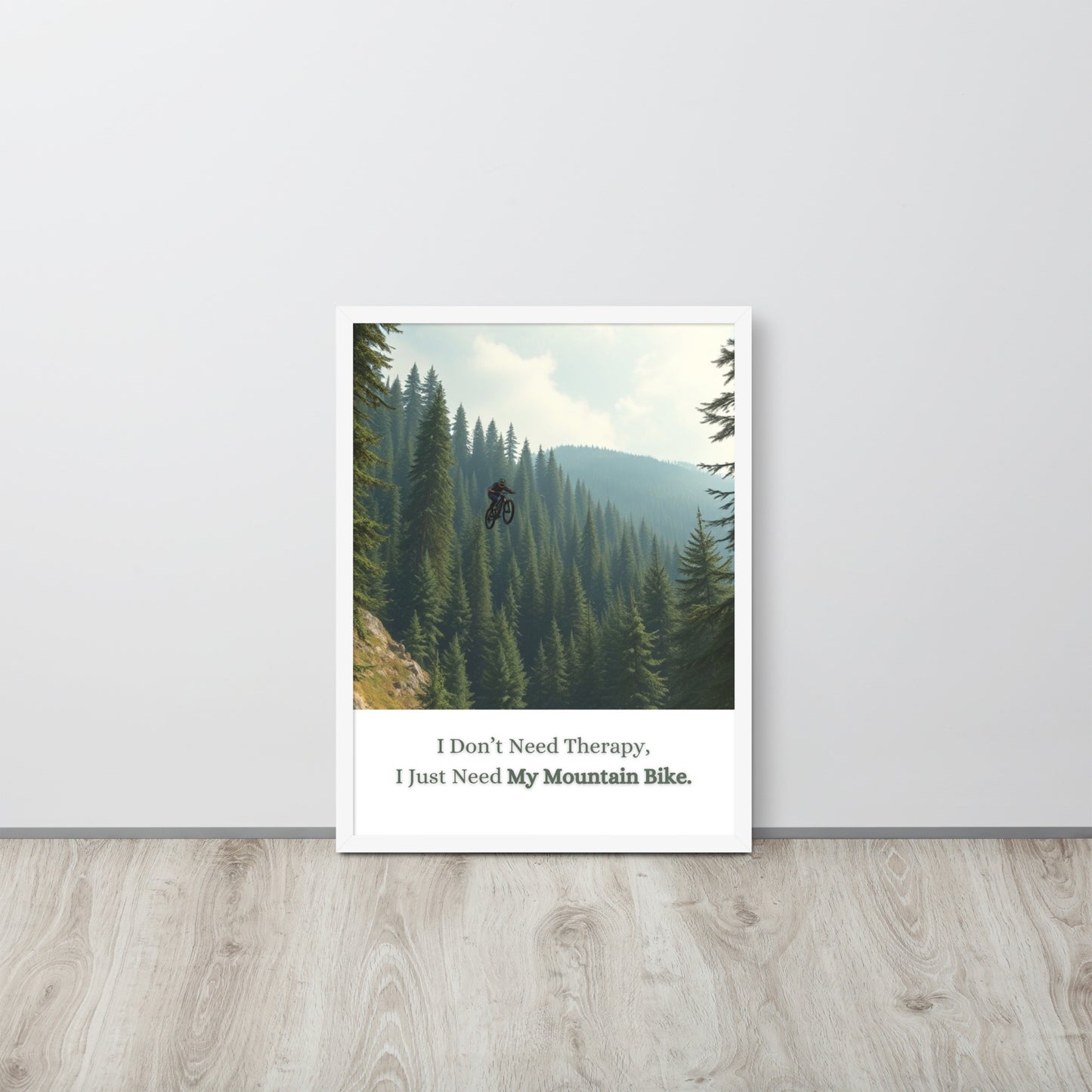 Mountain Bike - Framed Wall Art Print