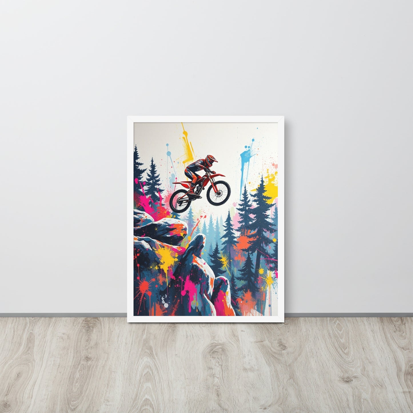 Mountain Bike - Framed Wall Art Print