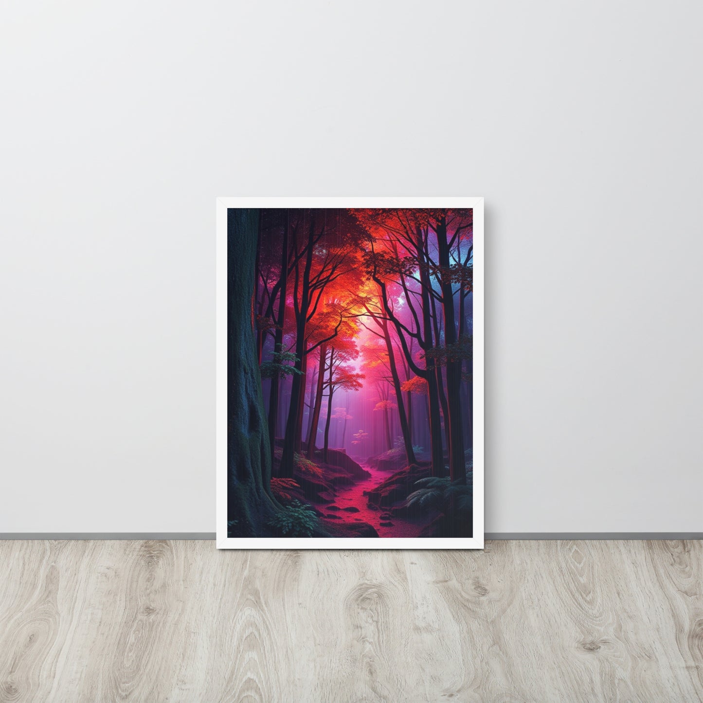 Pink Forest - Framed Wall Art