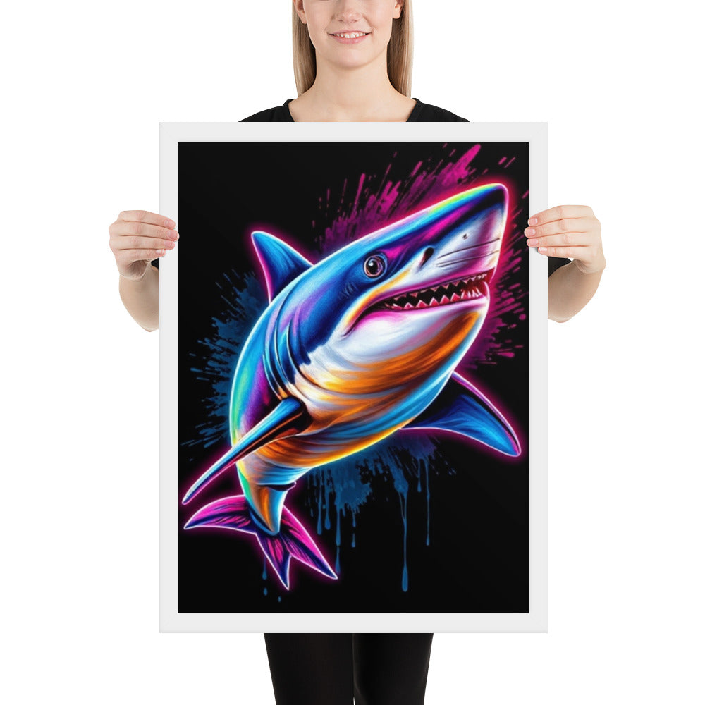 Shark- Framed Wall Art Print