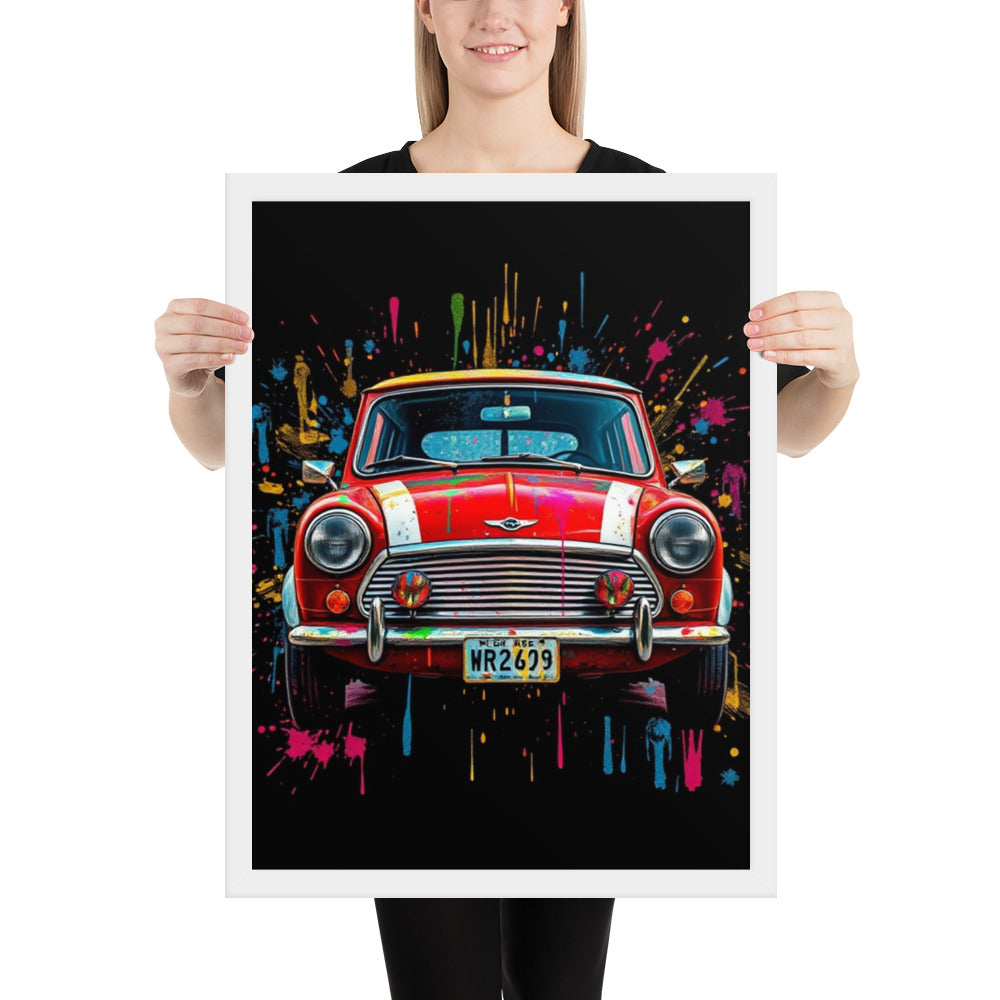 Rover Mini Cooper - Framed Wall Art Print