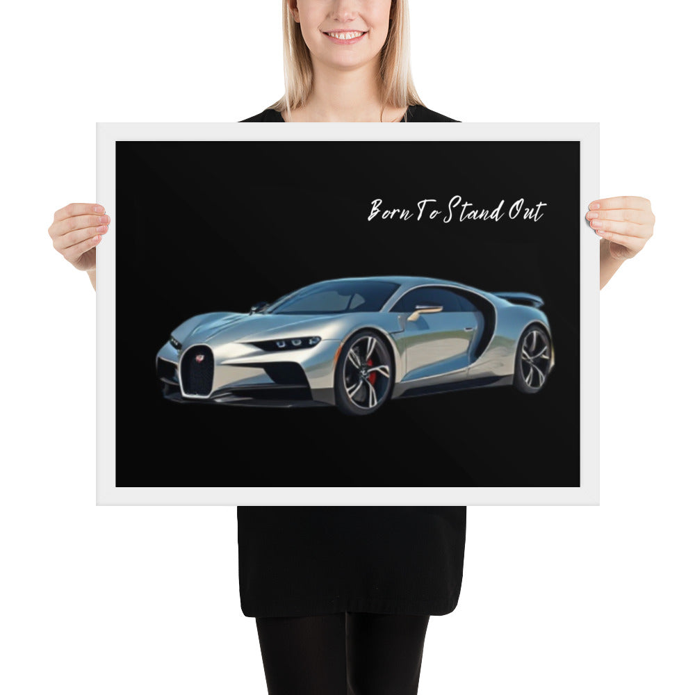 Bugatti Chiron - Framed Wall Art Print