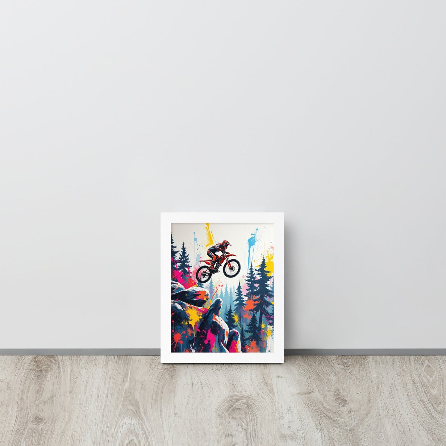 Mountain Bike - Framed Wall Art Print