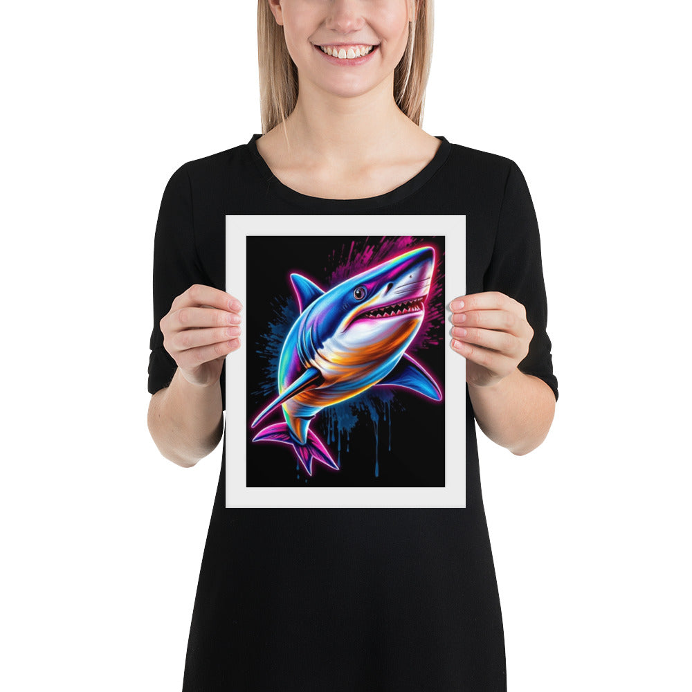 Shark- Framed Wall Art Print