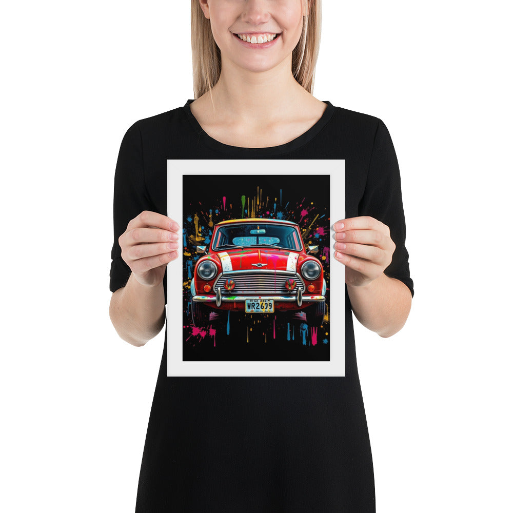 Rover Mini Cooper - Framed Wall Art Print