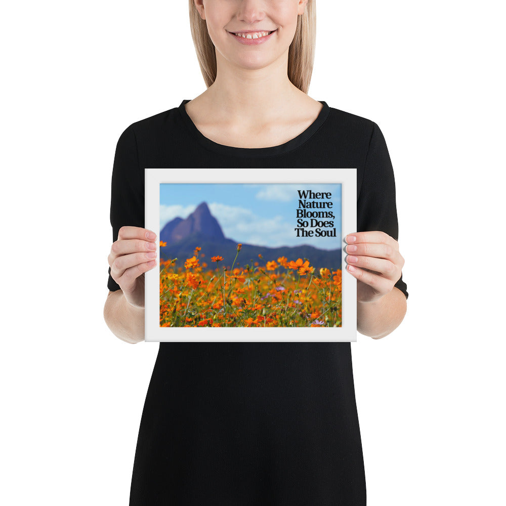 Nature Blooms - Framed Wall Art Print