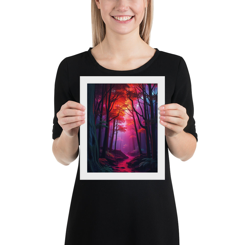 Pink Forest - Framed Wall Art